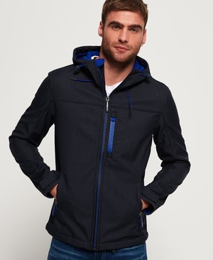 Superdry Hooded SD-Windtrekker Férfi Kabát Kék | HGVKY3024